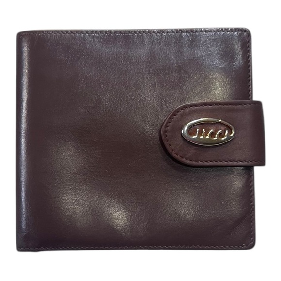 Gucci Other - Gucci Brown VINTAGE Leather Men’s Bifold Wallet